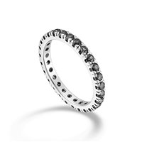 Anneau Mikiko in Or blanc Diamante Black 2.00 Ct MA5077O4BK03-22 - MA5077O4BK03-22